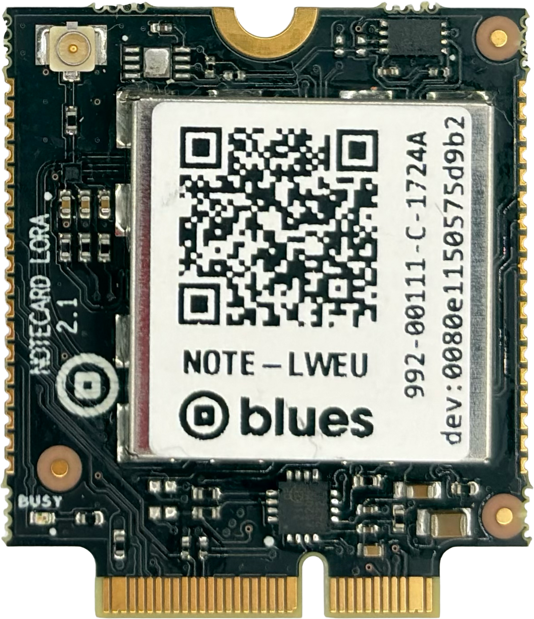 Notecard for LoRa LWEU v2.1, front