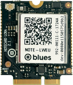Notecard for LoRa LWEU v2.1, front