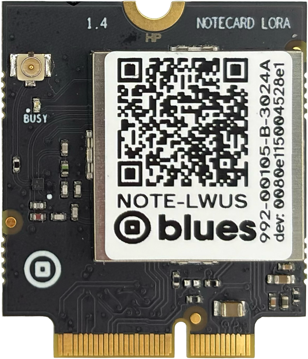 Notecard for LoRa LWUS v1.4, front