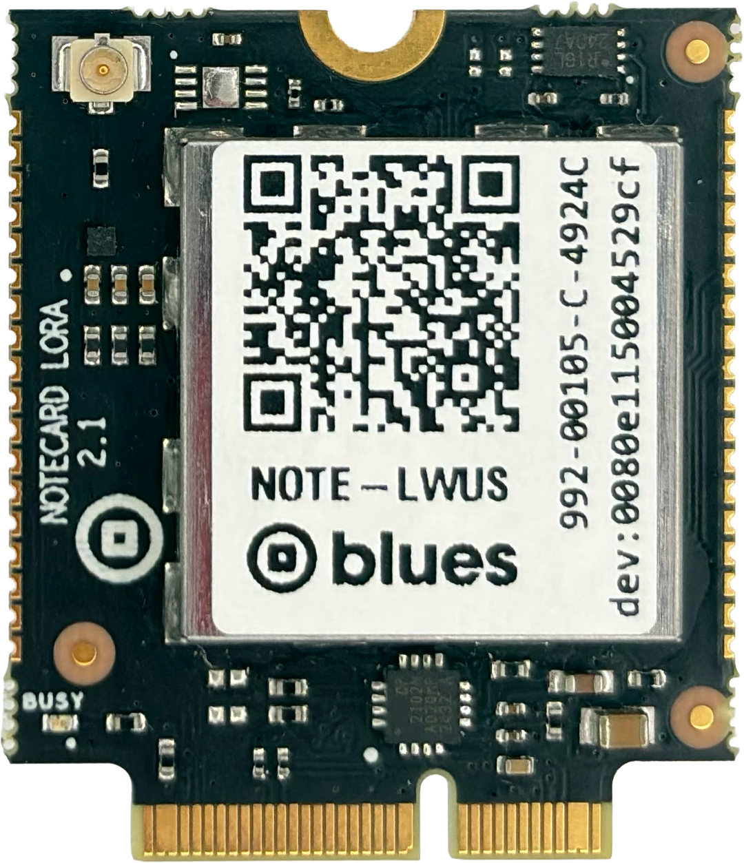 Notecard for LoRa LWUS v2.1, front