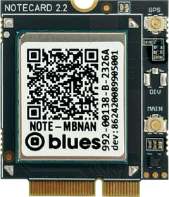 Notecard Cellular MBNAN v2.2, front