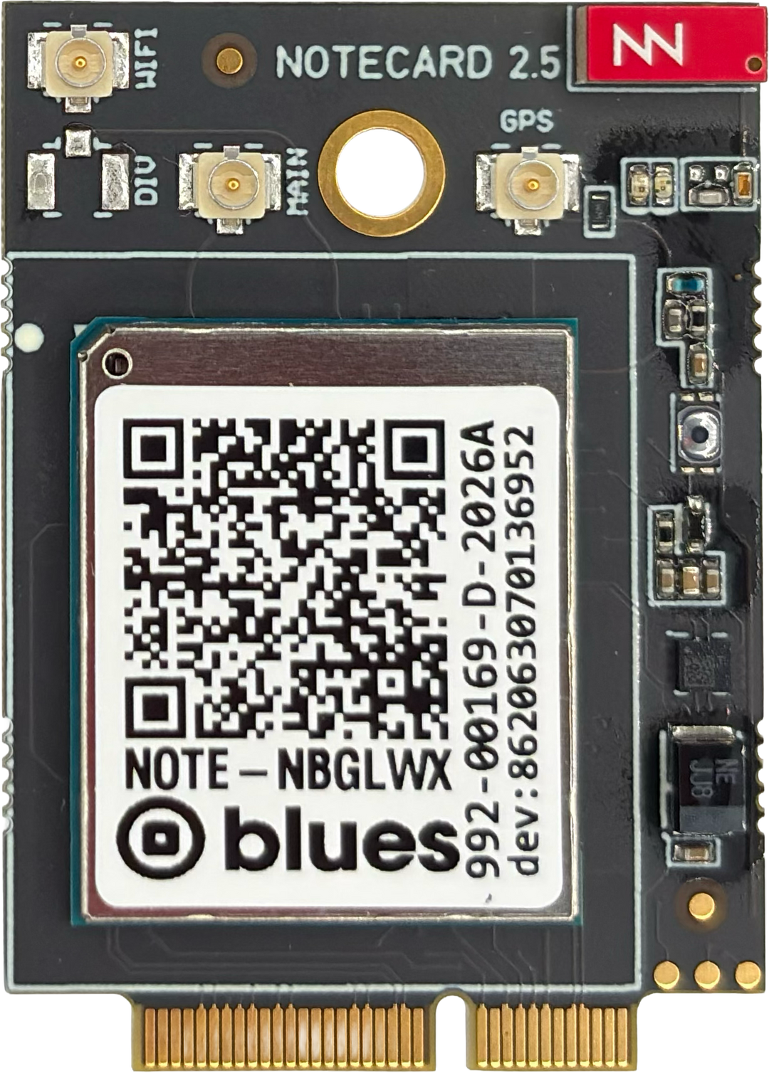 Notecard for Skylo NBGLWX v2.5, front