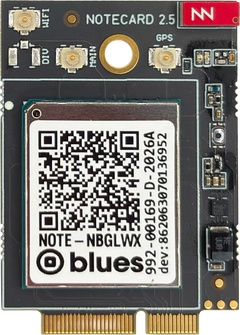 Notecard for Skylo NBGLWX v2.5, front