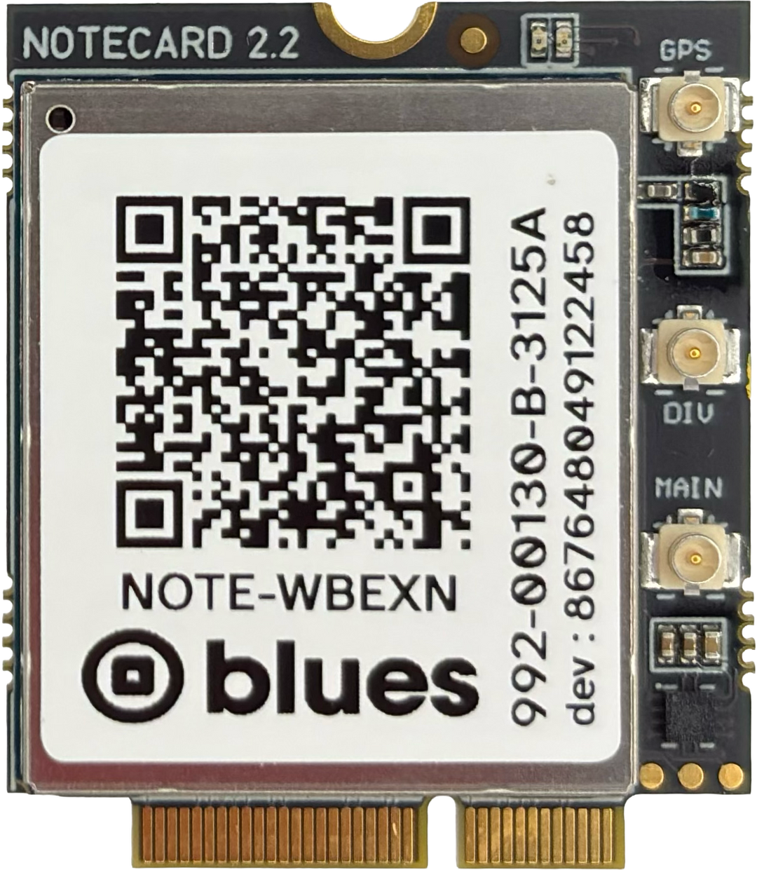 Notecard Cellular WBEXN v2.2, front