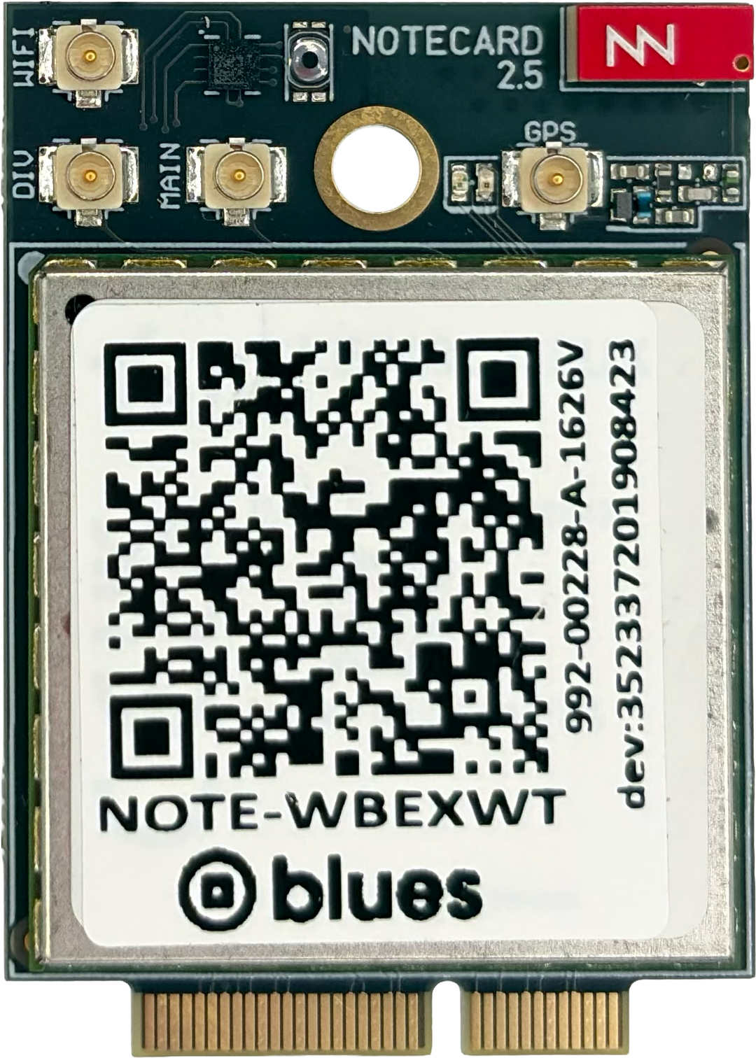 Notecard Cell+WiFi WBEXWT v2.5, front