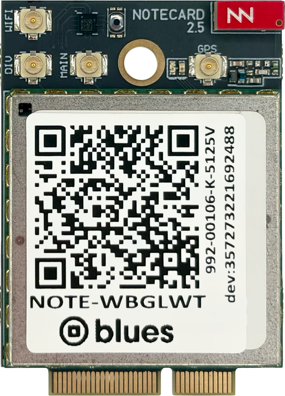 Notecard Cell+WiFi WBGLWT v2.5, front