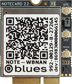 Notecard Cellular WBNAN v2.2, front