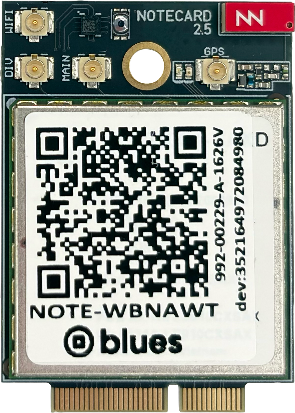 Notecard Cell+WiFi WBNAWT v2.5, front