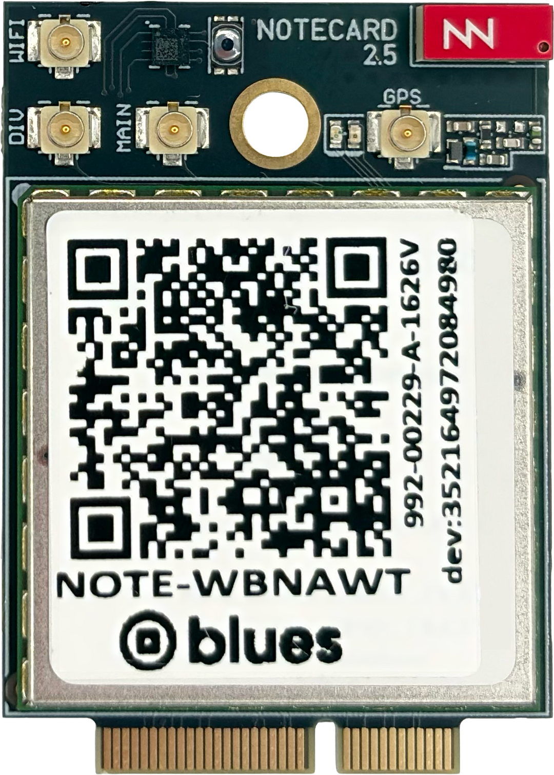 Notecard Cell+WiFi WBNAWT v2.5, front